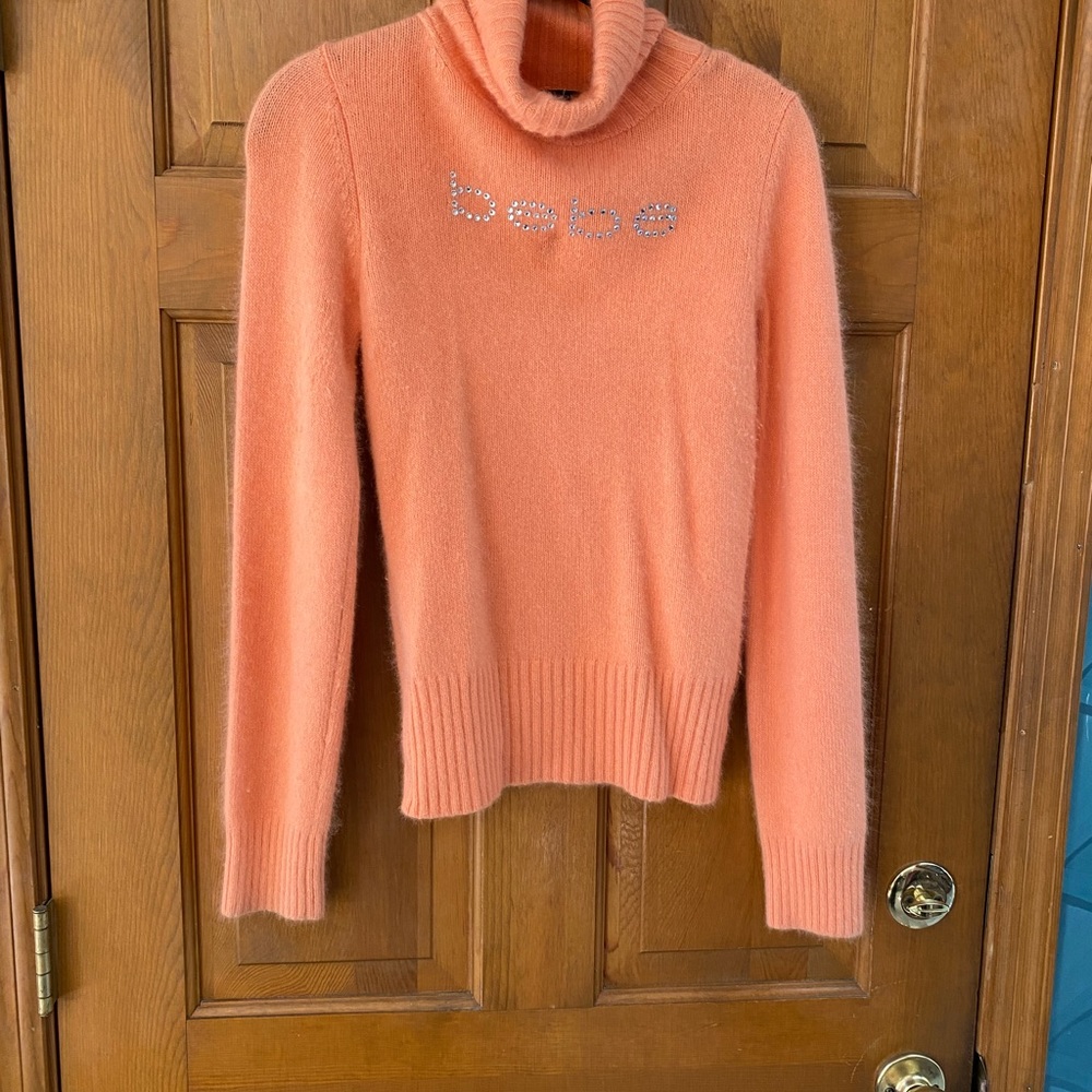 bebe Orange Turtleneck Sweater - Picture 5 of 7